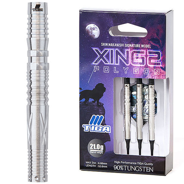 ティガ XING2 シン2 2BA21g 中西信選手 ダーツ バレル