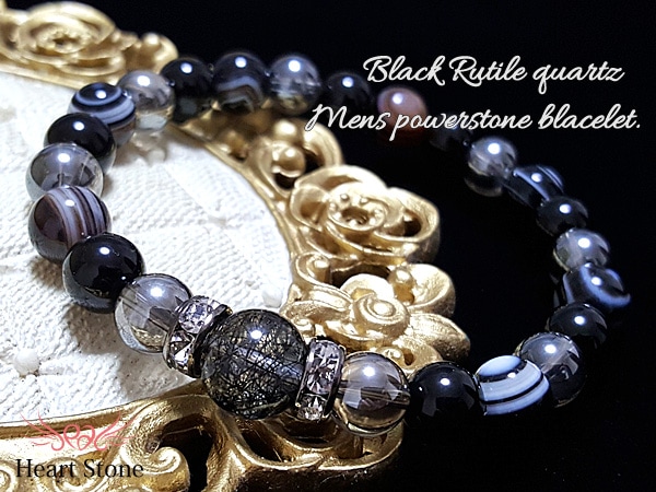 黒で魅せる男のパワーストーン【ロイヤル・ジュエリー】メンズブラック