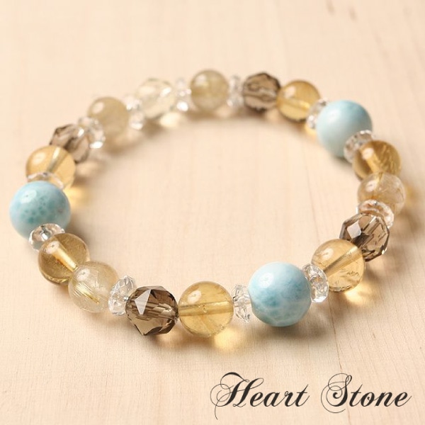 9.5mmラリマーが存在感◎】ラリマー×ルチル使用の強力なヒーリング効果