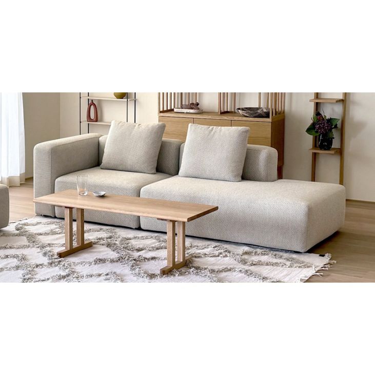 SUMOWA SOFA シェーズロング（左肘）ベージュ【欠品中：3/10入荷予定】