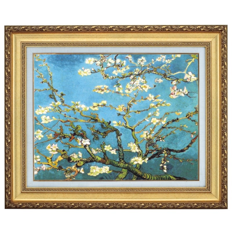 ゴッホ 花咲くアーモンドの枝 10号 立体複製名画 美術品 レプリカ