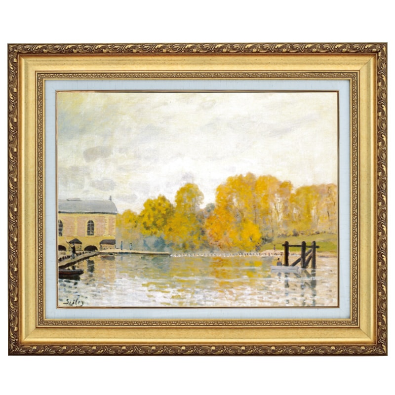 シスレー 「マルリーの堰（せき）」 10号 立体複製名画 【5％ポイント