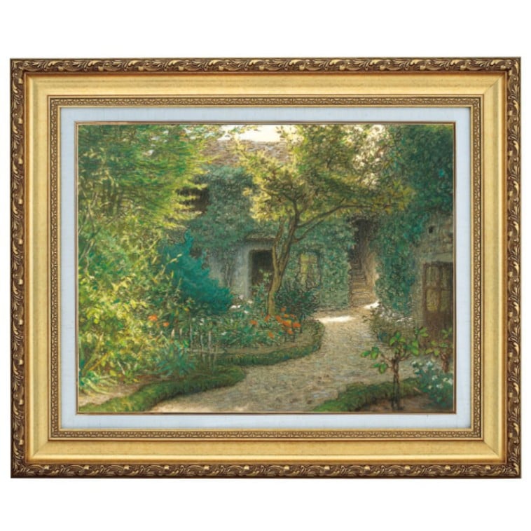 ミレー 「バルビゾンのルソーの家」 6号 立体複製名画 【5％ポイント