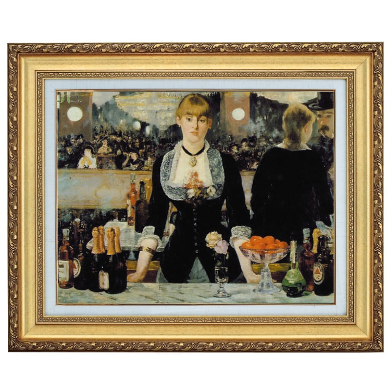 マネ 「フォリー・ベルジェールのバー」 10号 立体複製名画 【5