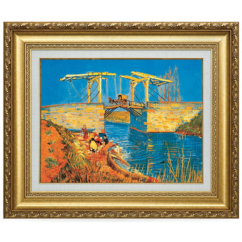 ゴッホ 「アルルの跳ね橋」 10号 西洋絵画 立体複製名画 【5％ポイント