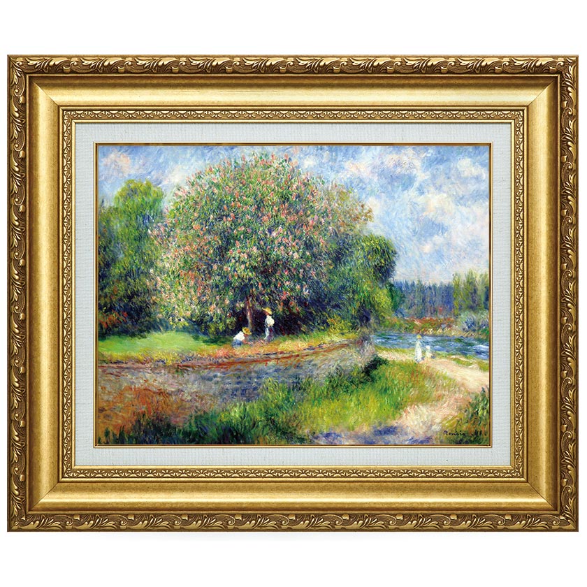 ルノワール 「花咲くマロニエ」 6号 西洋絵画 立体複製名画 【5