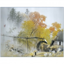 川合玉堂『彩雨』高級額【ポイント5％還元中】 : アートの友社 川合