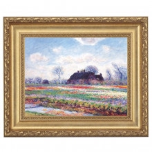 モネ 「睡蓮（ジヴェールニーの日本橋）」 4号 立体複製名画 【5