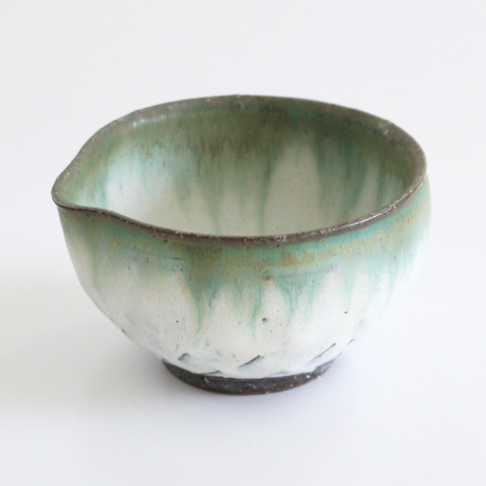 茶道具 抹茶茶碗 片口抹茶碗 アーティチョーク 正村作 美濃焼（Y-3091）