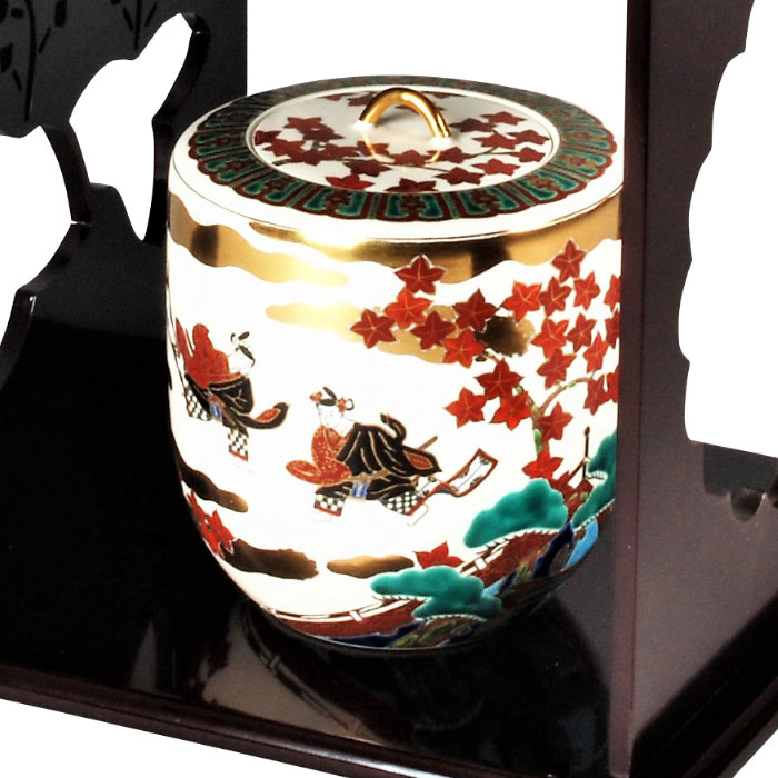 P887水指『藤波作』『朱塗内黒』『手桶水指』共箱茶道具