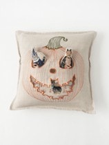 Halloween｜ポケットクッションカバー 30x30 Jack o Lantern