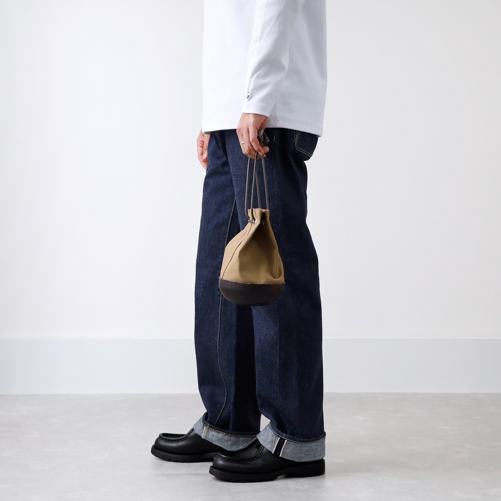 Butler Verner Sails】MOLDED LEATHER MINI BAG モールドレザー巾着