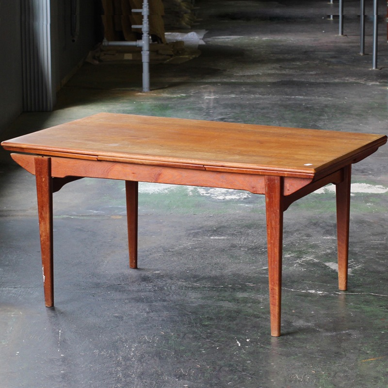 DK16314 ヴィンテージ北欧家具 ダイニングテーブル 大きい 伸張式