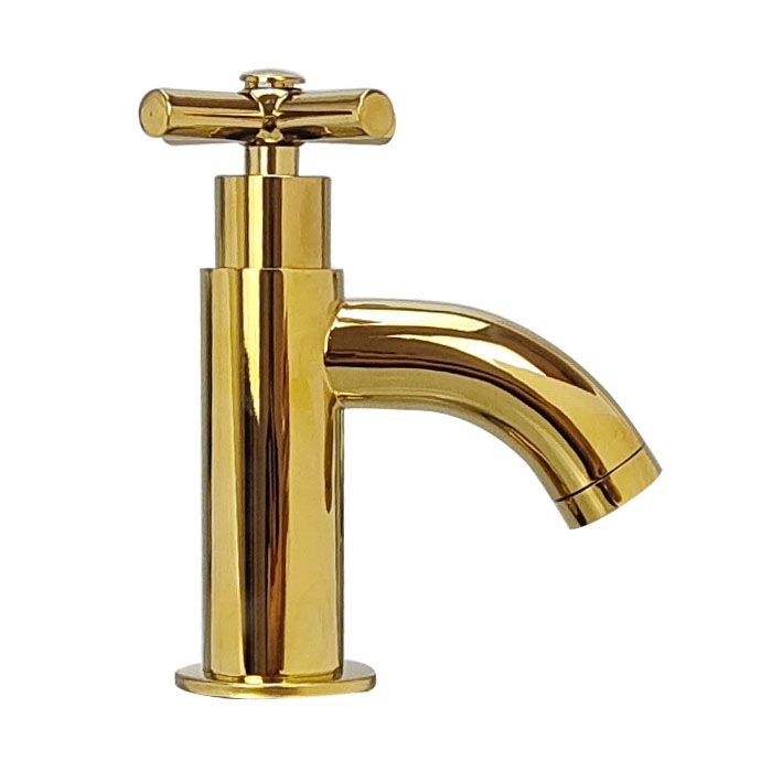 蛇口 単水栓 カラン クロスハンドル 手洗器 洗面 省スペース おしゃれ