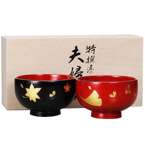 会津漆器 夫婦布袋椀 若松 | 食器 | 伝統工芸品・和風記念品 通販