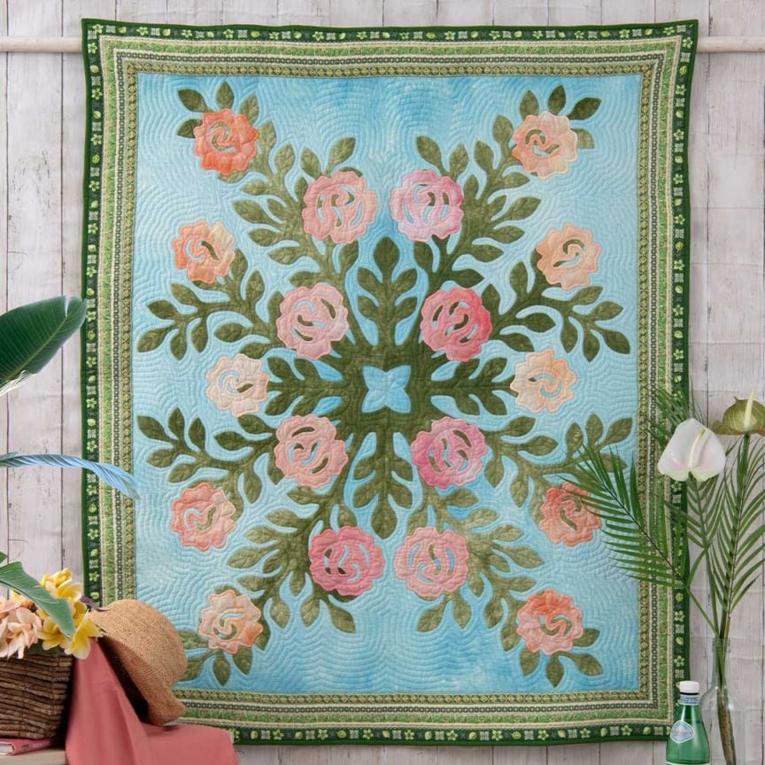 ラハイナのバラ | キルトキット・タペストリー,ハワイアンキルト