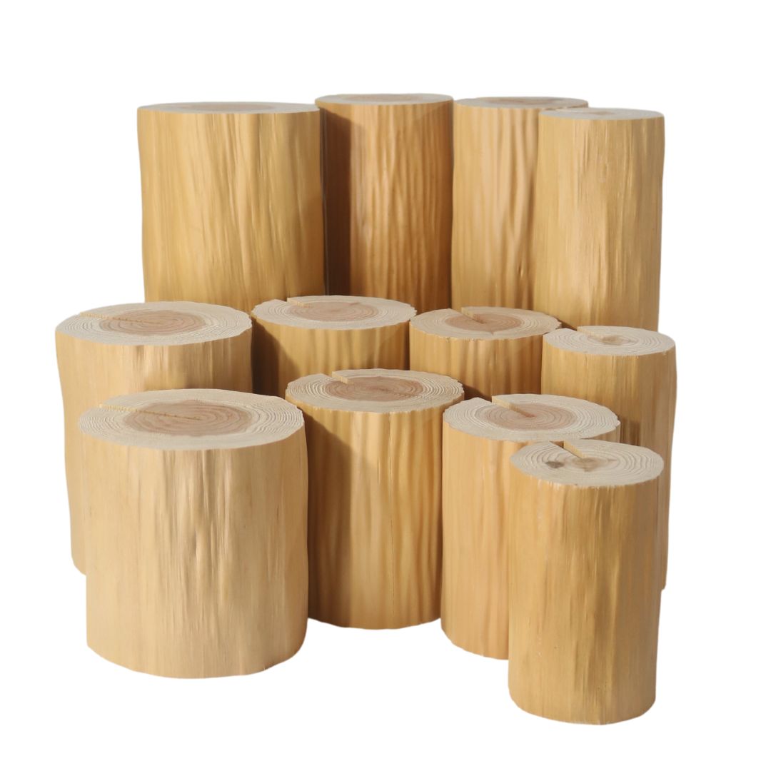 丸太 インテリア 輪切り 絞り丸太 高さ15cm 直径9cm｜カット丸太｜木材