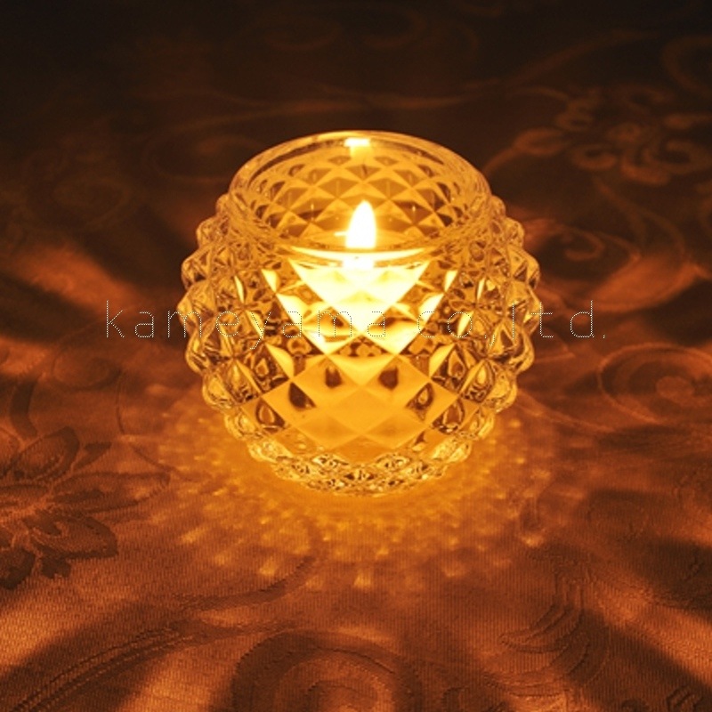 キャンドルホルダー/グラス『ダイヤモンドボール【クリア】』 | 取扱い