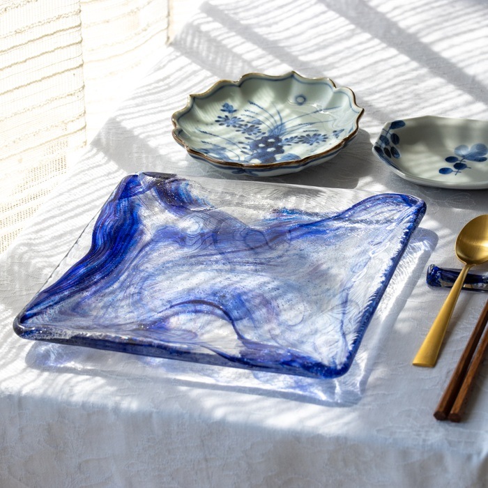 綺羅 八寸皿 | 北一硝子 まごころお届け便