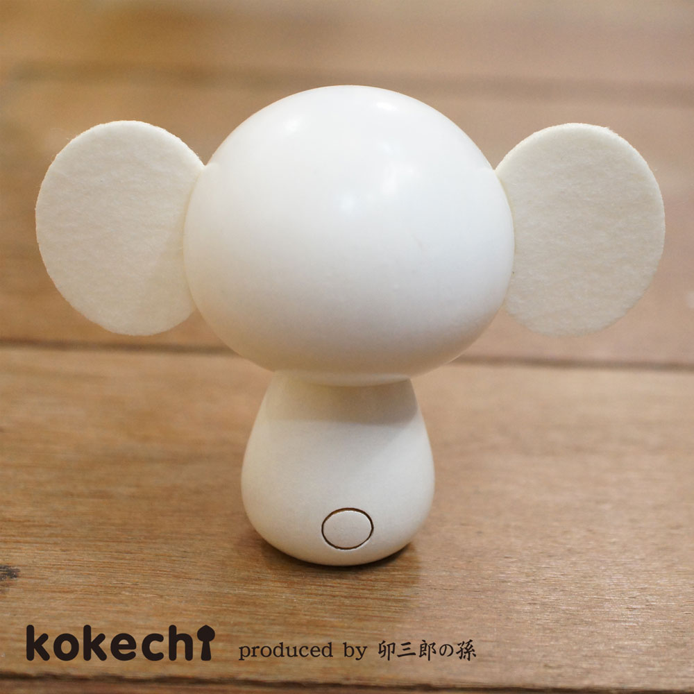 チェブラーシカこけし・白 by kokechi【ロシア 絵本 母の日 プレゼント