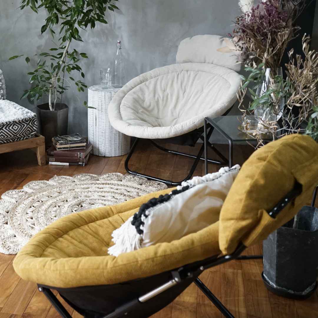 Comore San】2way フォールディングチェア＆チェア用 オットマン