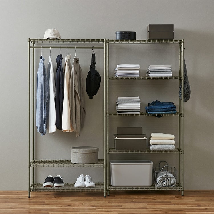 カラースチールシェルフ ワードローブ大｜SIMPLE STYLE (シンプル