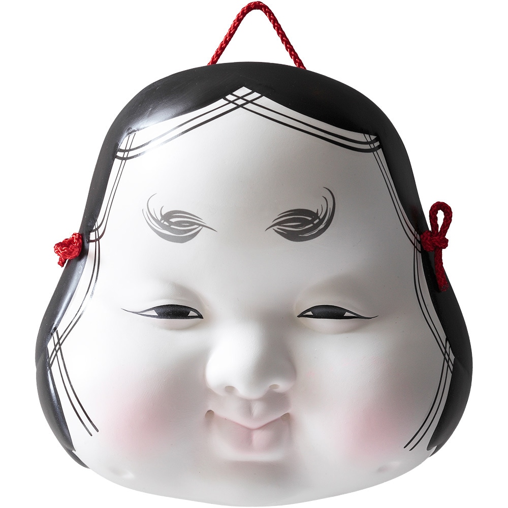 能面 お多福 小 板付(一枚板) N22-Z-US | 日本人形 | 【公式】 人形の