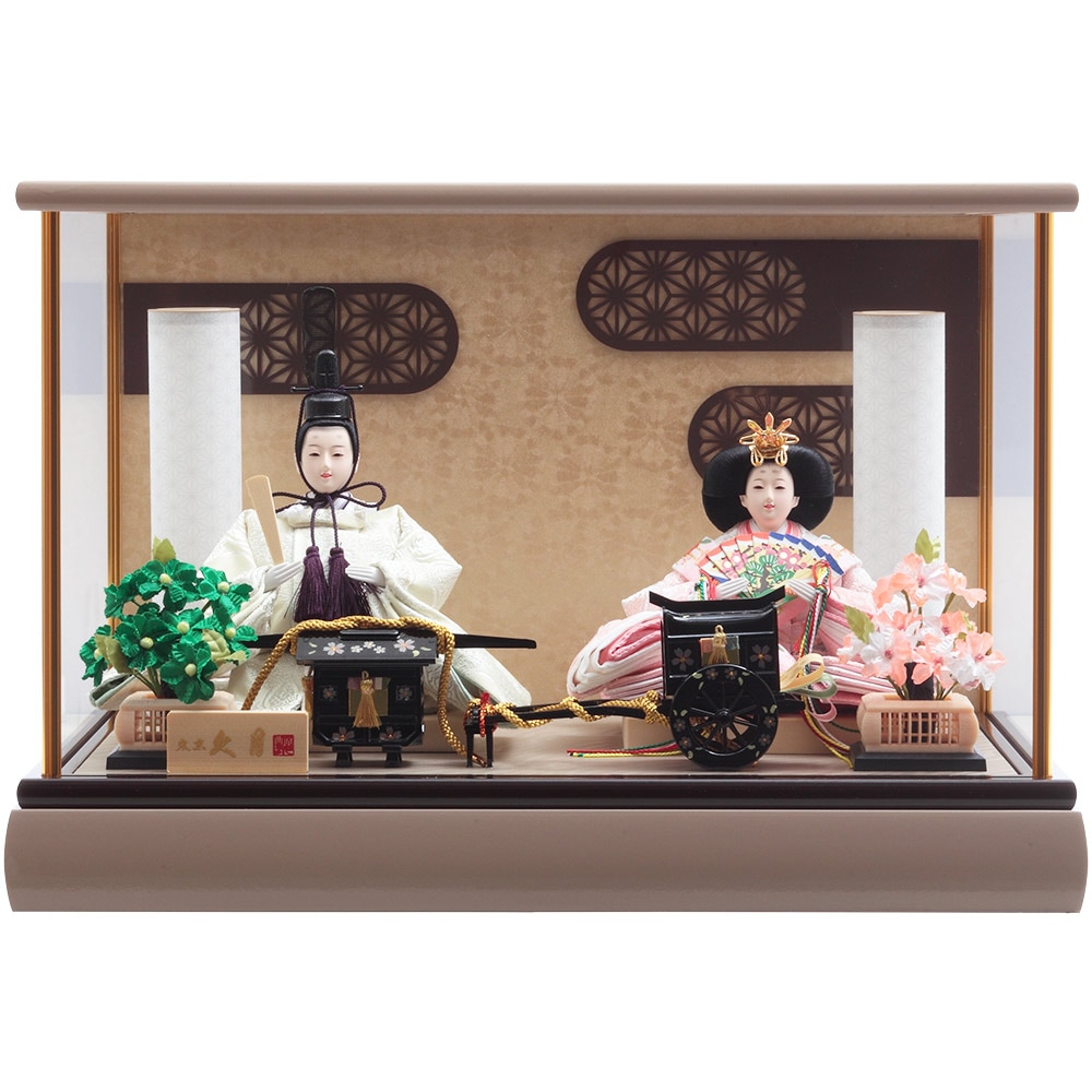 親王ケース飾り ガラスケース 6H-KK21 | ケース飾り | 【公式】 人形の