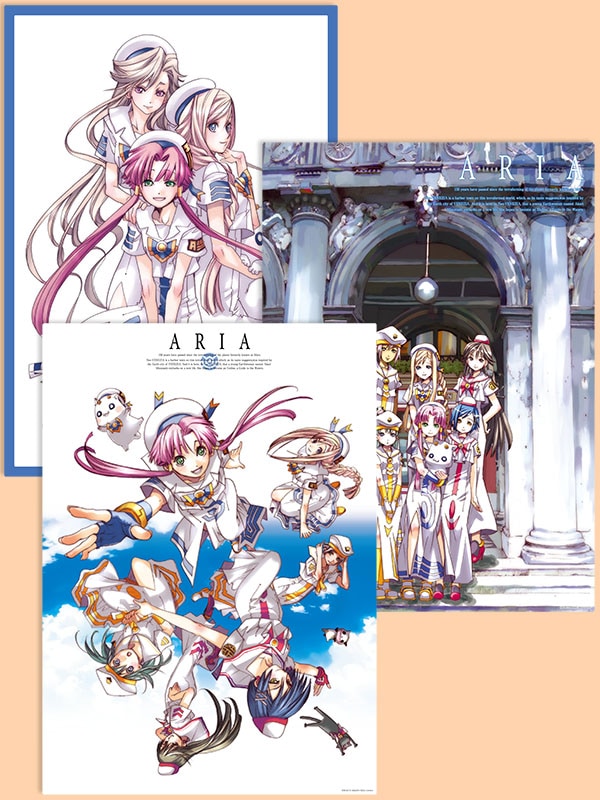 The CREPUSCOLO】ARIA 原作クリアポスターセットD【A3サイズ3枚組