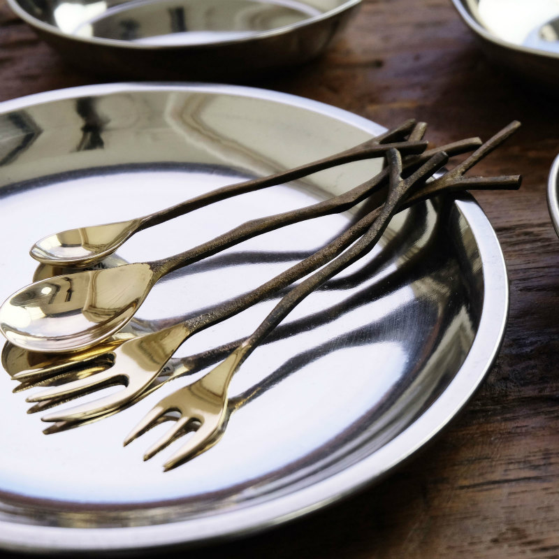 真鍮枝スプーン（大）【メール便可】｜マライカ公式通販