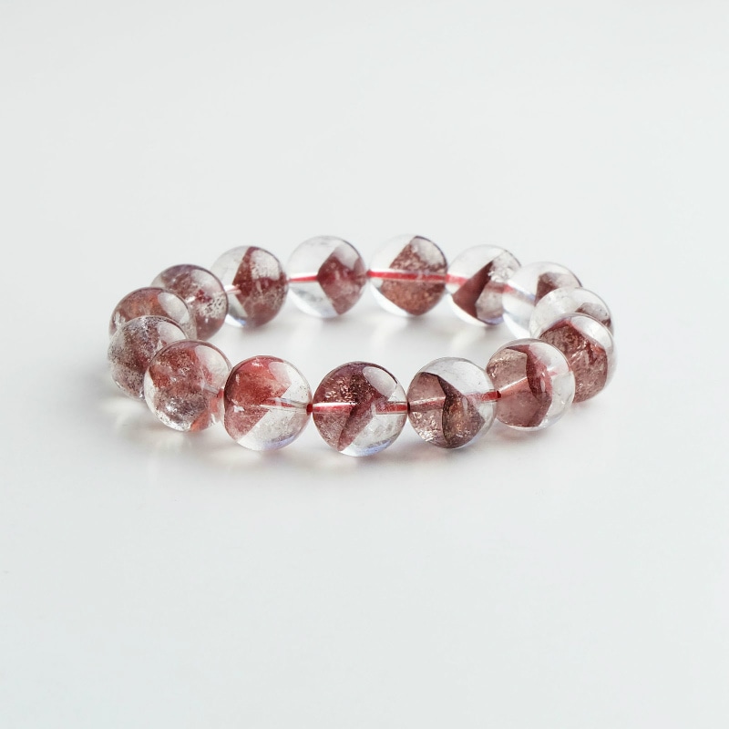 レッドファントム丸玉ブレスレット 13mm｜マライカ公式通販