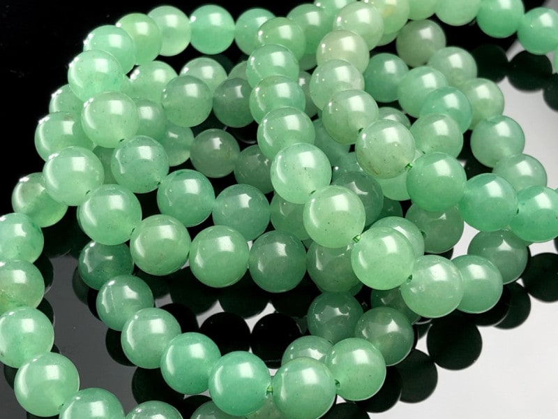 天然石ブレスレット/グリーンアベンチュリン（砂金水晶/砂金石英