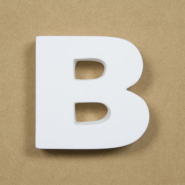 NFRC0B-SMALL｜アルファベットオブジェ FRP製 B 小 75×77×22mm