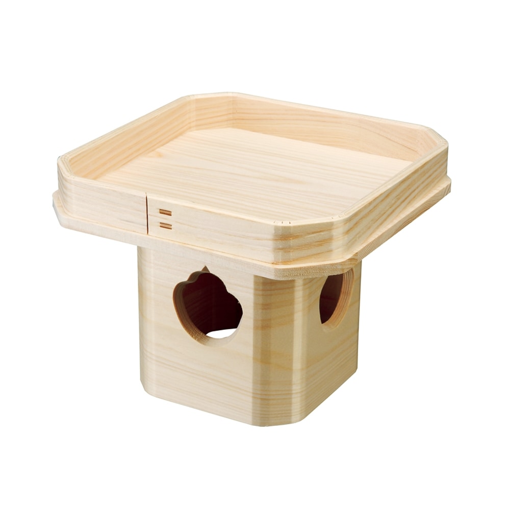 三方 7寸 21cm 白木 木製 日本製 三宝 神棚用 神具 鏡餅飾り鏡餅台