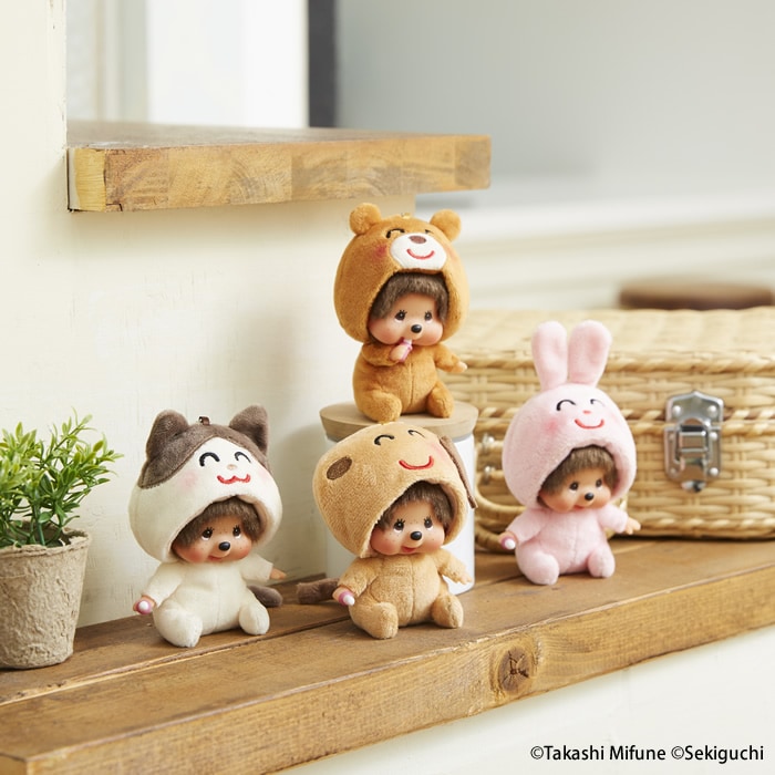 いらすとや×モンチッチ 顔でかSSキーチェーン くま|【ぬいぐるみの