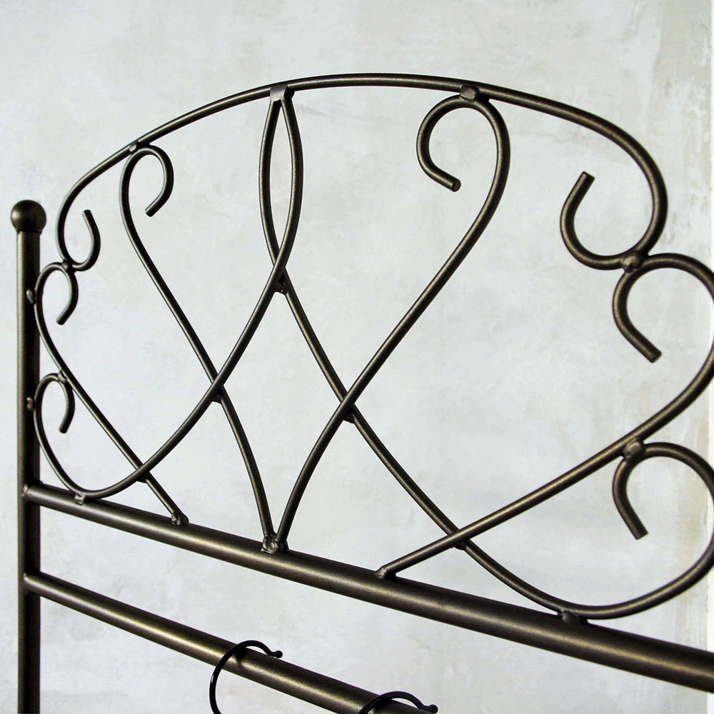 上品な曲線デザインのエレガントアイアンハンガーラック | インテリア