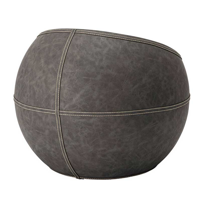 ソフトレザー製ラウンドスツール｜ヴィンテージ風スツール