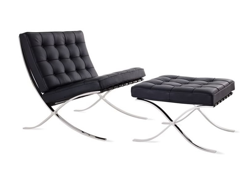 ミース・ファン・デル・ローエ | バルセロナチェア オットマンセット