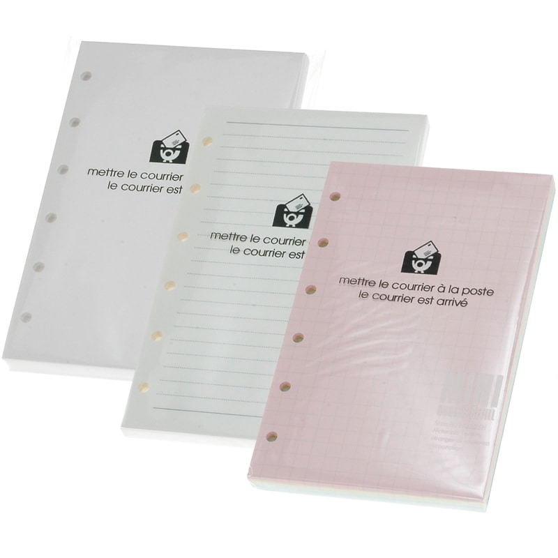 エトランジェ ミニ6穴サイズ システム手帳リフィル メモ 無地/横罫5mm