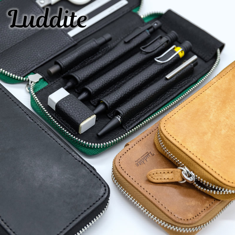 ラダイト マヤレザー ラウンドジップペンケース エッセンシャル