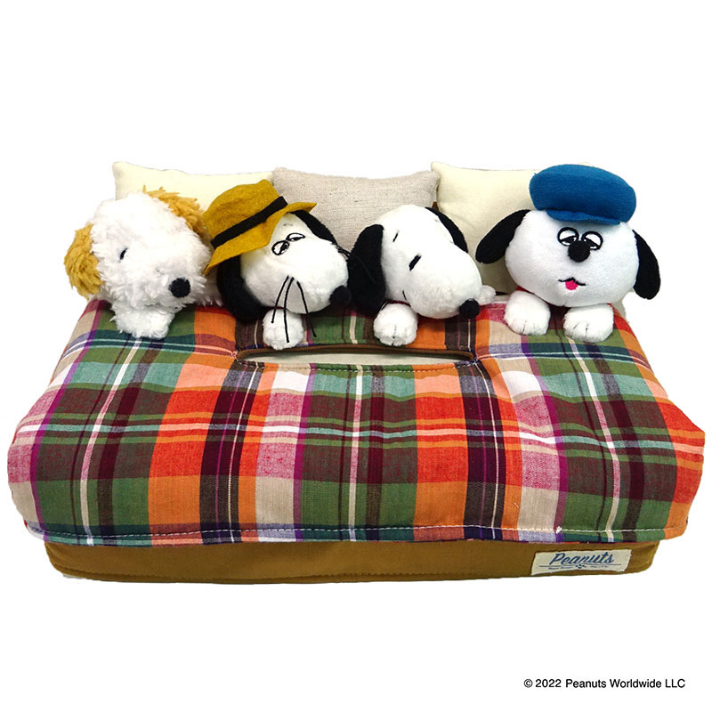 新価格】PEANUTS スヌーピー ブラザーズ ティッシュカバー