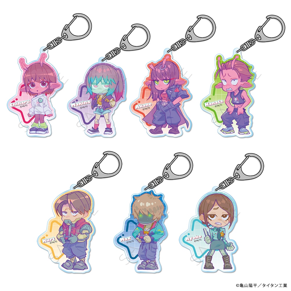 アニメ「銀河特急 ミルキー☆サブウェイ」 アクリルキーホルダー