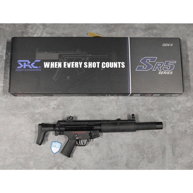 訳あり品】SRC H&K MP5 SD6 サイレンサー フルサイズ電動ガン サブ