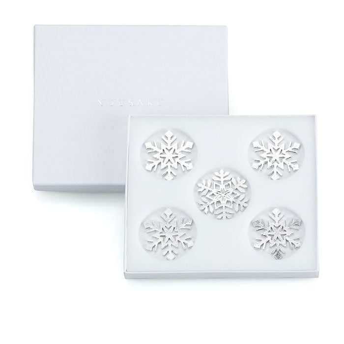 箸置 - ティンクリスタル - 5ヶ入｜錫製雑貨・酒器の通販は能作