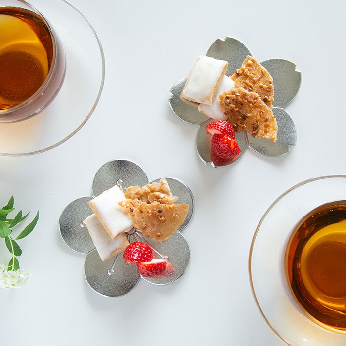 フラワートレーギフト（フラワートレー6枚セット）｜錫製雑貨・酒器の