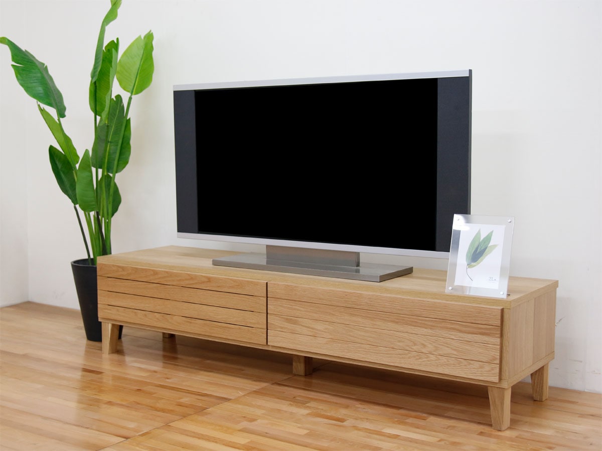 幅160テレビボード「フェント」ホワイトオーク | 店舗,丸田木工株式