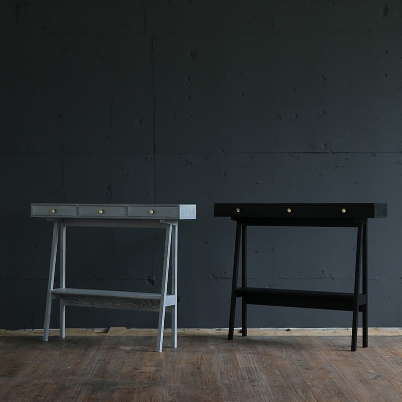 大川家具】≪受注生産≫コンソールテーブル 75/110cm幅 ミドル/ハイ