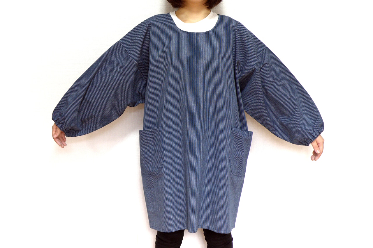 松阪木綿 割ぽう着（後ろ紐） | すべての商品 | おかげ横丁公式