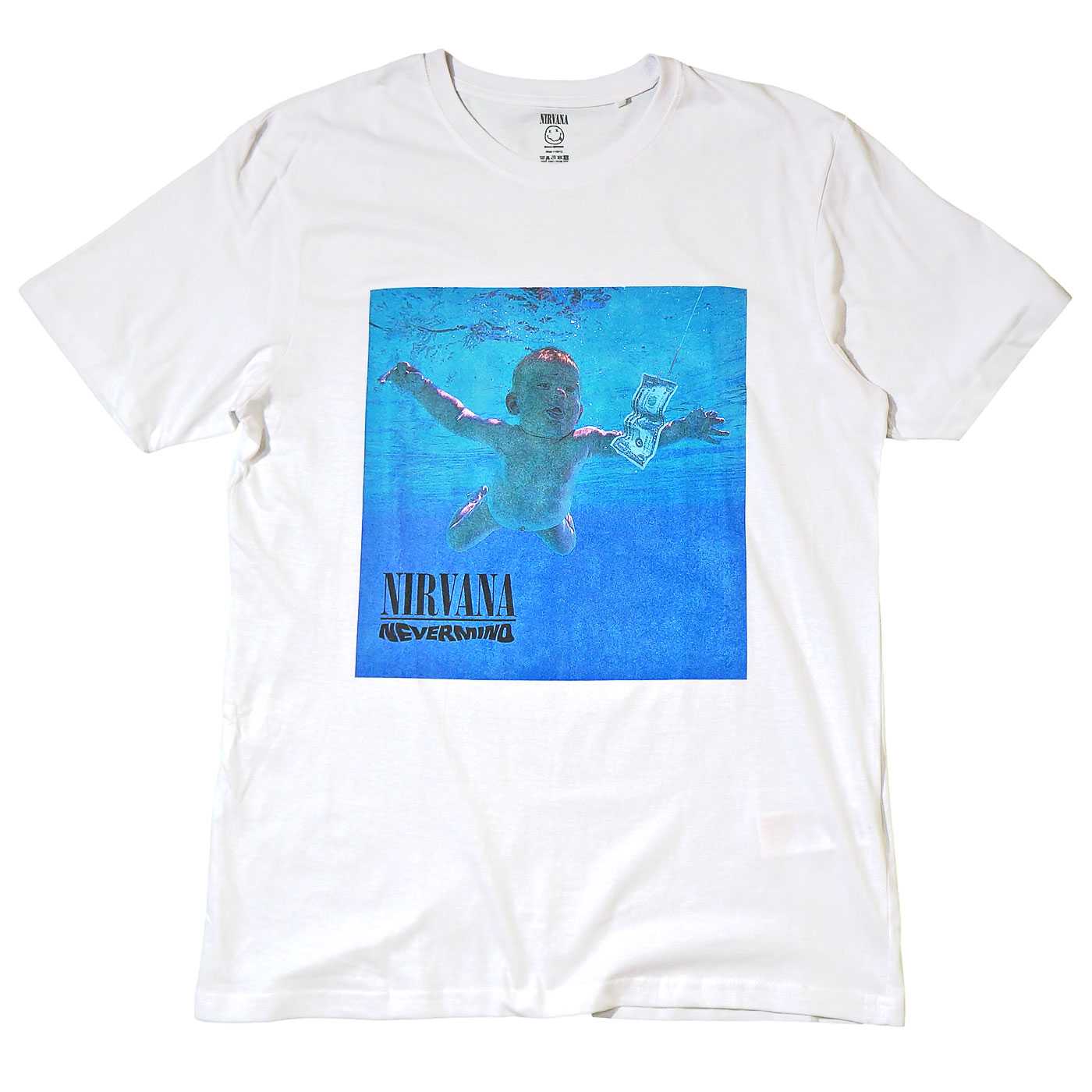 NIRVANA Tシャツ Nevermind Album-White | OSOMALO バンドTシャツの通販
