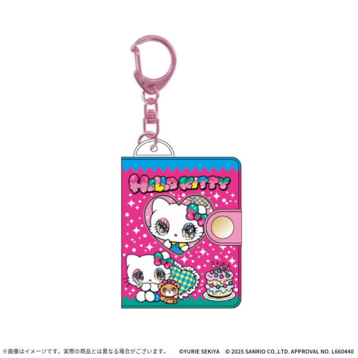 せきやゆりえ ミニフォトアルバムキーホルダー ハローキティ｜OSHI